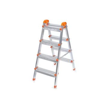 Banio Perilla Çift Çıkışlı 4+4 Basamaklı Metal Merdiven