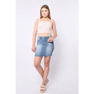 Banny Jeans Kadın Mavi Mini Jean Etek