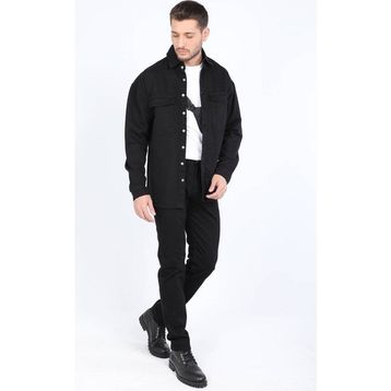 Banny Jeans Siyah Erkek Oversize Jean Gömlek