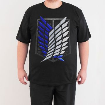 Bant Giyim Attack On Titan Siyah Erkek T-shirt
