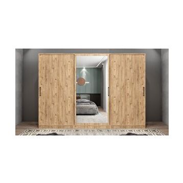 Baramolife GRI4 Işıltı Sürgülü Çam 270 cm Gardrop