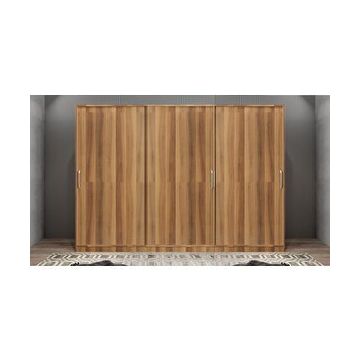 Baramolife GRİE3 Eko Işıltı Sürgülü Ceviz 270 cm Gardrop