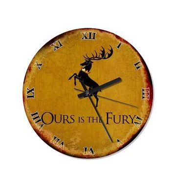 Baratheon Game Of Thrones Mutafak Tipi Duvar Saati