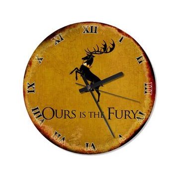Baratheon Game Of Thrones Mutafak Tipi Duvar Saati