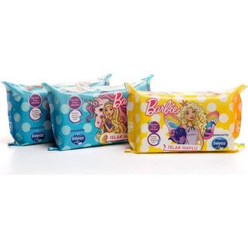 Barbie 3x60 Islak Havlu