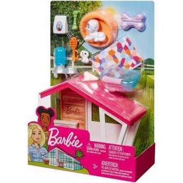 Barbie FXG33-FXG34 Barbienin Ev İçi Dekorasyon Aksesuarları Köpek Seti