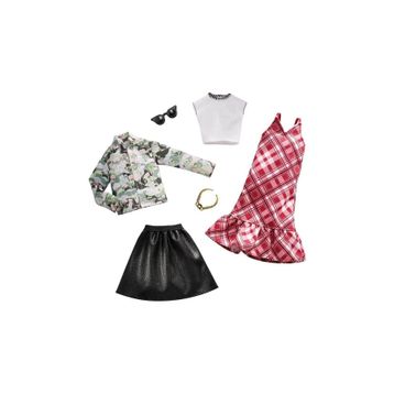 Barbie FYW82-FXJ62 Barbie'nin Kıyafetleri İkili Paket