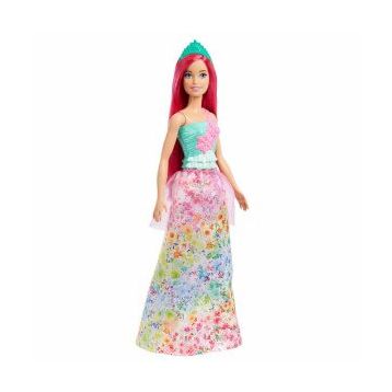 Barbie HGR13-HRR08 Dreamtopia Pembe Saç Pembe Etekli Prenses Bebekler