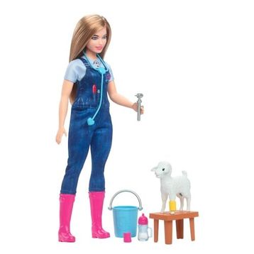 Barbie HRG42 Deluxe Veteriner Kariyer Bebek