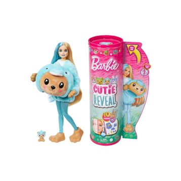 Barbie HRK22-HRK25 Cutie Reveal Şirin Turkuaz Kostümler Serisi Ayıcık