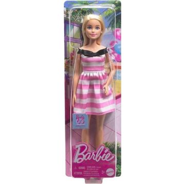Barbie HTH66 65. Yıl Özel Pembe Elbiseli Bebek