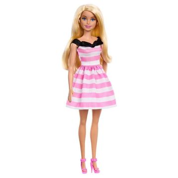 Barbie HTH66 65. Yıl Özel Pembe Elbiseli Bebek