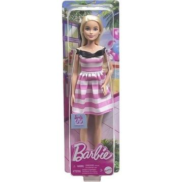 Barbie HTH66 65. Yıl Özel Pembe Elbiseli Bebek