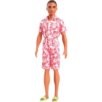 Barbie HYT99 Fashionistas Pembe Beyaz Takımlı Yakışıklı Ken Bebek