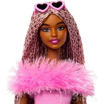 Barbie HYV28 Deluxe Style Kahverengi Örgü Saçlı Bebek