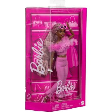 Barbie HYV28 Deluxe Style Kahverengi Örgü Saçlı Bebek