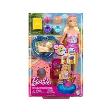 Barbie JBF35 Köpekçikle Havuz Partisi Oyun Seti