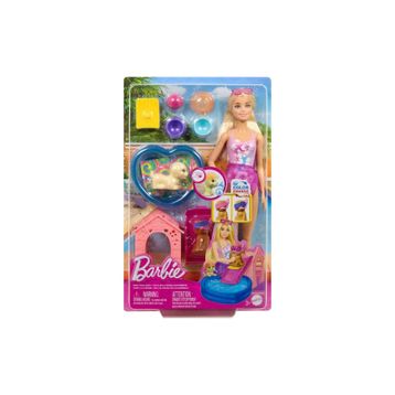Barbie JBF35 Köpekçikle Havuz Partisi Oyun Seti