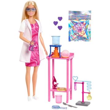 Barbie JCR70 Bilim Uzmanı ve Aksesuarları Kariyer Oyun Setleri