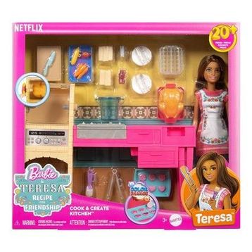 Barbie JCT06 Barbie ve Teresa Recipe For Friendship Teresa ve Mutfağı Oyun Seti