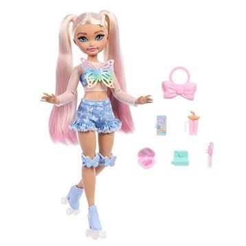Barbie JFX96 Dream Besties Paten Partisi Malibu Bebek ve Aksesuarları