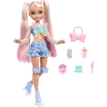 Barbie JFX96 Dream Besties Paten Partisi Malibu Bebek ve Aksesuarları
