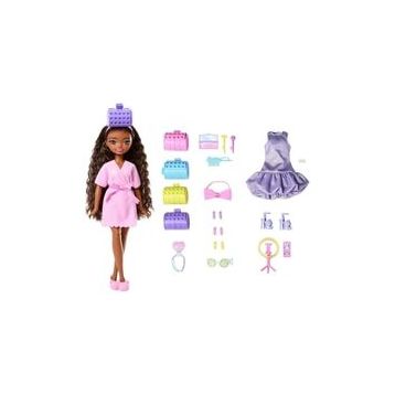 Barbie JGG39 Dream Besties Brooklyn ile Akşam Eğlencesine Hazırlanma