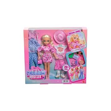 Barbie JGH87 Dream Besties Festival Kombinleri Malibu Bebek ve Aksesuarları