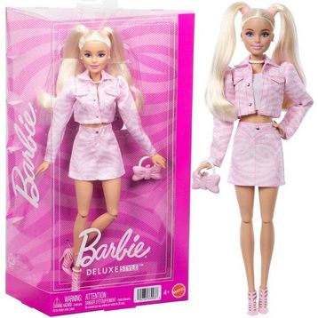 Barbie JJN69 Deluxe Style Pembe Kot Ceketli Sarışın Bebek