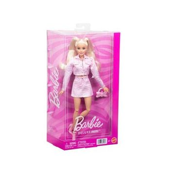 Barbie JJN69 Deluxe Style Pembe Kot Ceketli Sarışın Bebek