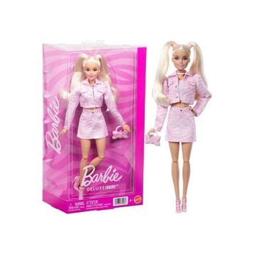 Barbie JJN69 Deluxe Style Pembe Kot Ceketli Sarışın Bebek