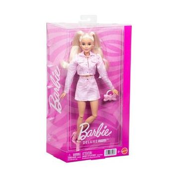 Barbie JJN69 Deluxe Style Pembe Kot Ceketli Sarışın Bebek