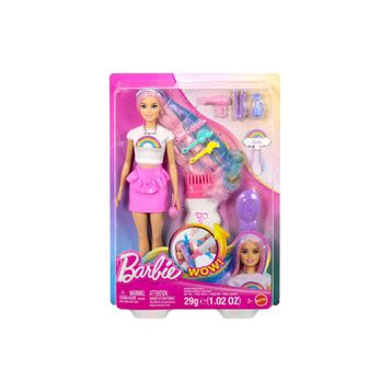 Barbie JJP07 Sarı Saçlı Gökkuşağı Saçlar Bebeği