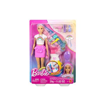 Barbie JJP07 Sarı Saçlı Gökkuşağı Saçlar Bebeği