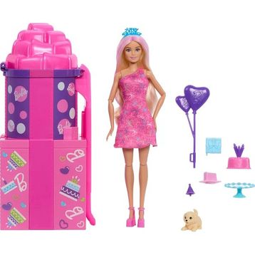 Barbie JKF66 Party Unboxed Parti Sürprizi Doğum Günü Seti