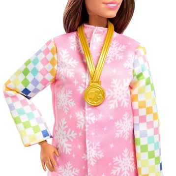 Barbie JKF78 Snowboard Sporcusu Bebek