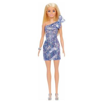 Barbie Mavi Pırıltılı Elbise