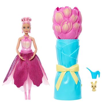 Barbie Petal Pop JMF57 Pembe Lale Bebek
