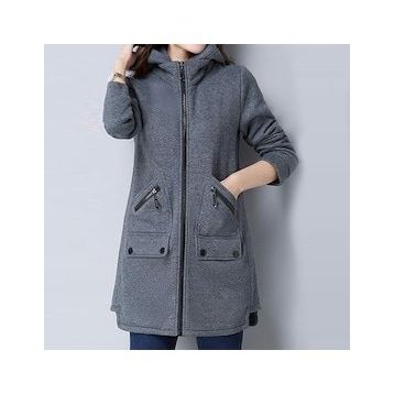 Barbora BT129 Füme Günlük Rahat Kesim Kadın Ceket