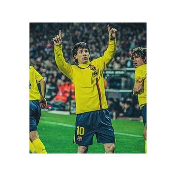 Barcelona 2008/09 Sezonu Sarı Nostalji Lionel Messi Forması