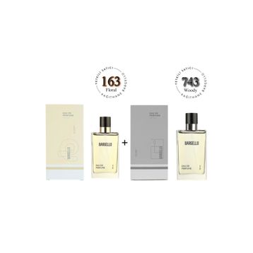 Bargello 163 Floral EDP 50 ml Kadın Parfüm + 743 Woody EDP 50 ml Erkek Parfüm Seti