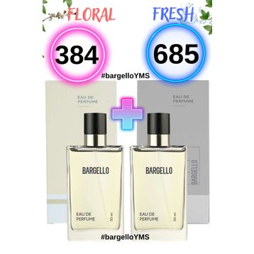 Bargello 384 Floral 50ml +685 Fresh 50 ml EDP Kadın- Erkek Parfüm Seti