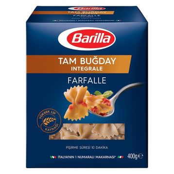 Barilla 400 gr Tam Buğday Farfalle Kelebek Makarna