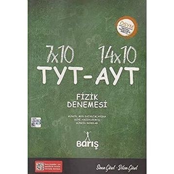 Barış Çelenk Yayınları 2021 TYT AYT Fizik Denemesi
