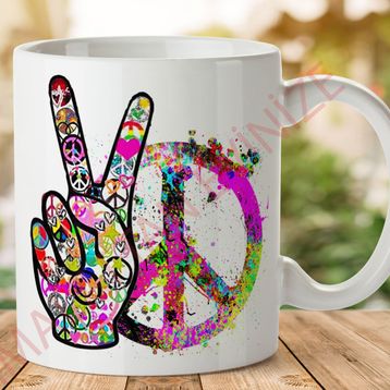 Barış Peace Baskılı Kupa