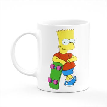 Bart Simpson Baskılı Kupa Bardak