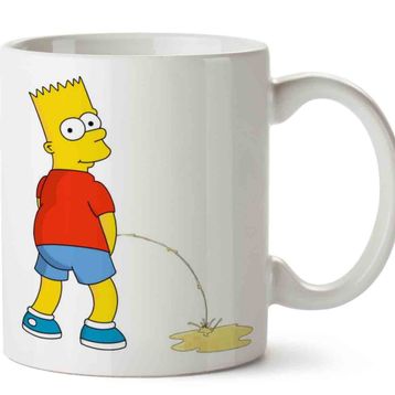 Bart Simpson Baskılı Kupa Bardak