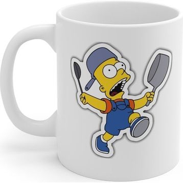 Bart Simpson Baskılı Kupa
