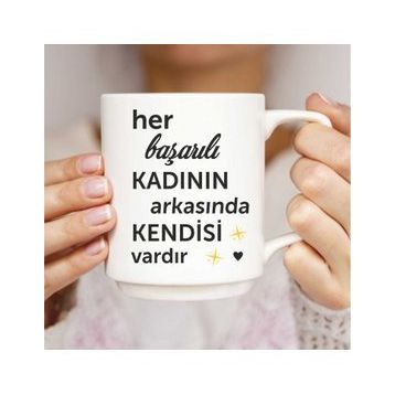 Başarılı Kadın Baskılı Kupa