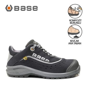Base B0886 Be Style S1P ESD SRC Siyah Gri İş Ayakkabısı